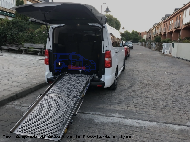 Taxi accesible de Mijas a Arroyo de la Encomienda