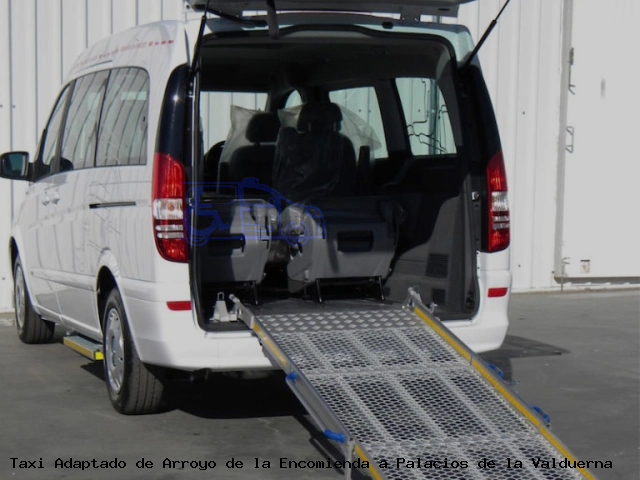Taxi accesible de Palacios de la Valduerna a Arroyo de la Encomienda