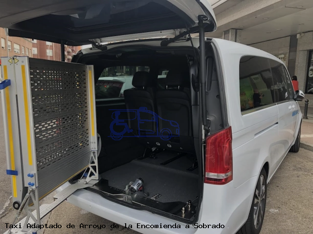 Taxi accesible de Sobrado a Arroyo de la Encomienda