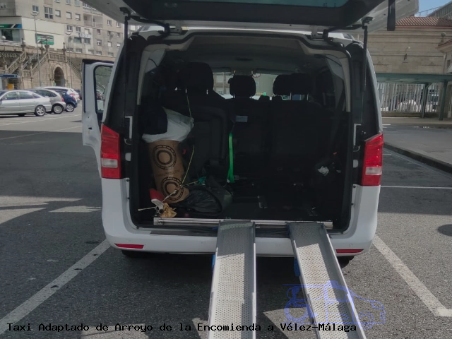 Taxi accesible de Vélez-Málaga a Arroyo de la Encomienda