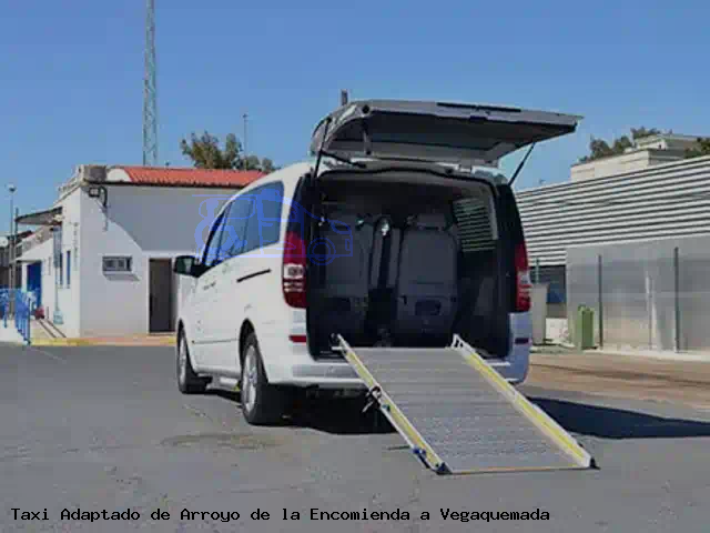 Taxi accesible de Vegaquemada a Arroyo de la Encomienda