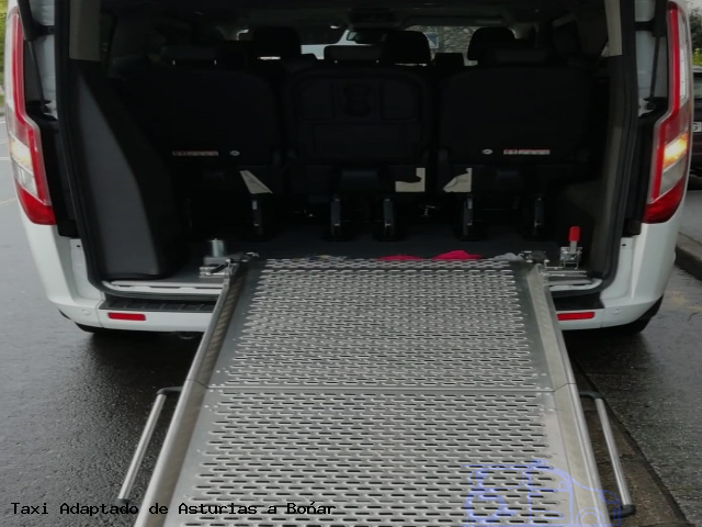 Taxi accesible de Boñar a Asturias