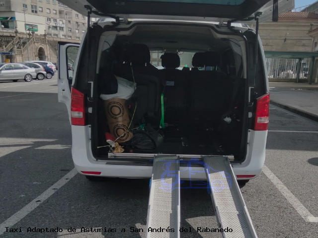 Taxi accesible de San Andrés del Rabanedo a Asturias