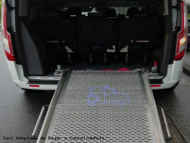 Taxi accesible de Castelldefels a Béjar