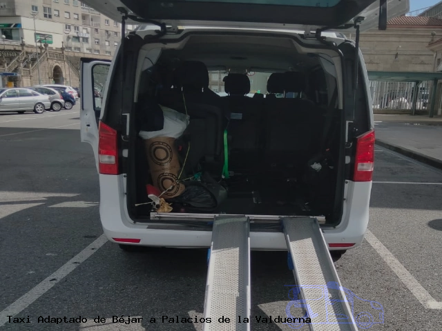 Taxi accesible de Palacios de la Valduerna a Béjar