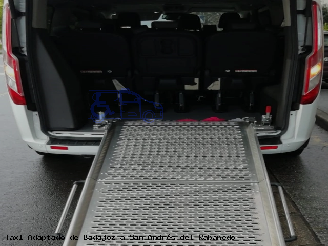 Taxi accesible de San Andrés del Rabanedo a Badajoz