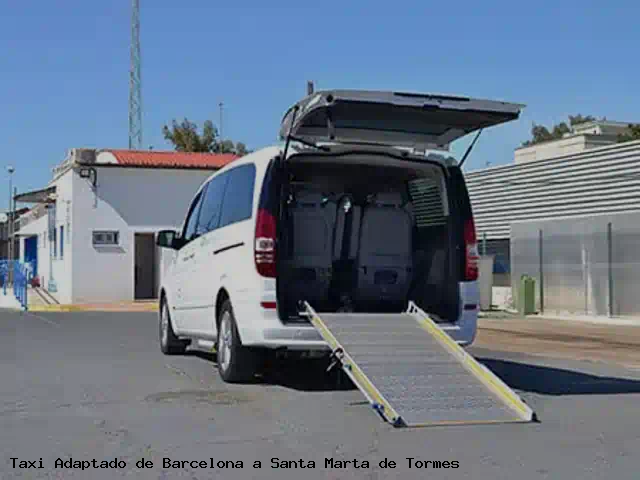 Taxi accesible de Santa Marta de Tormes a Barcelona