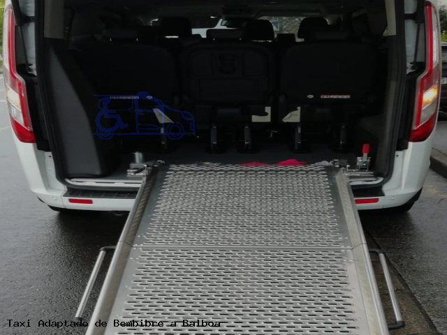 Taxi accesible de Balboa a Bembibre