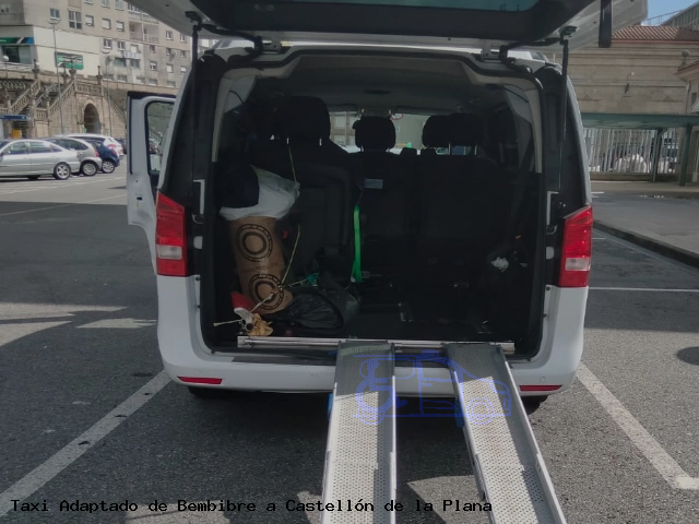 Taxi accesible de Castellón de la Plana a Bembibre