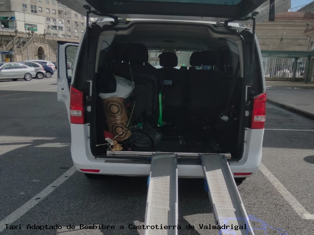 Taxi accesible de Castrotierra de Valmadrigal a Bembibre