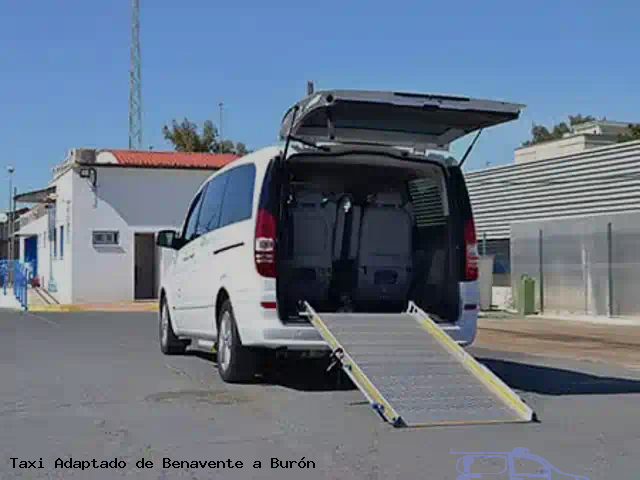 Taxi accesible de Burón a Benavente