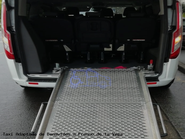 Taxi accesible de Fresno de la Vega a Benavides