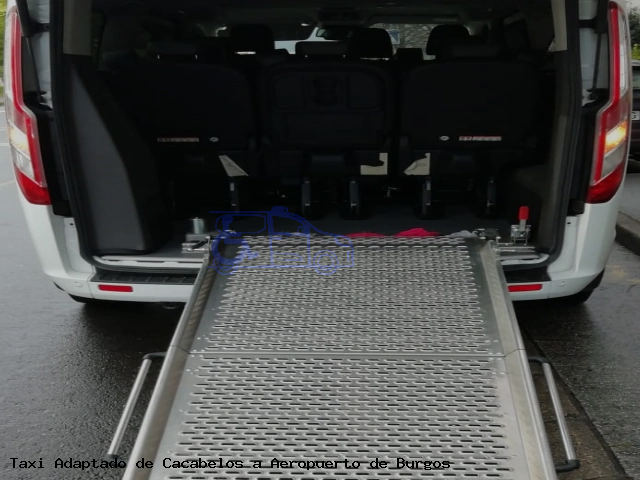 Taxi accesible de Aeropuerto de Burgos a Cacabelos