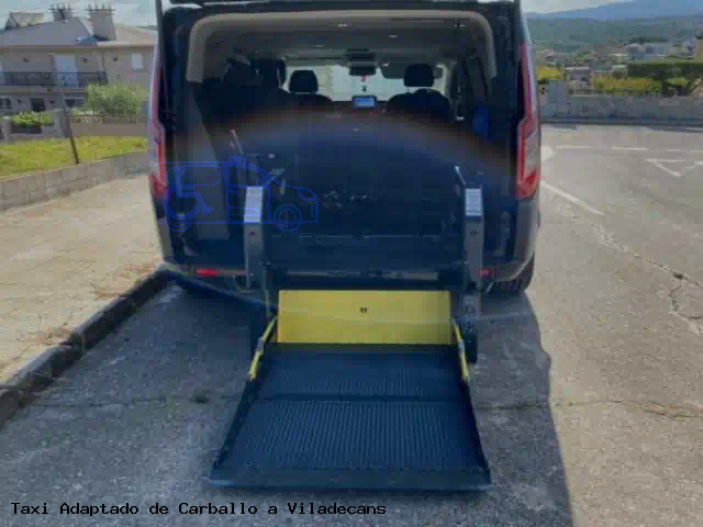 Taxi accesible de Viladecans a Carballo
