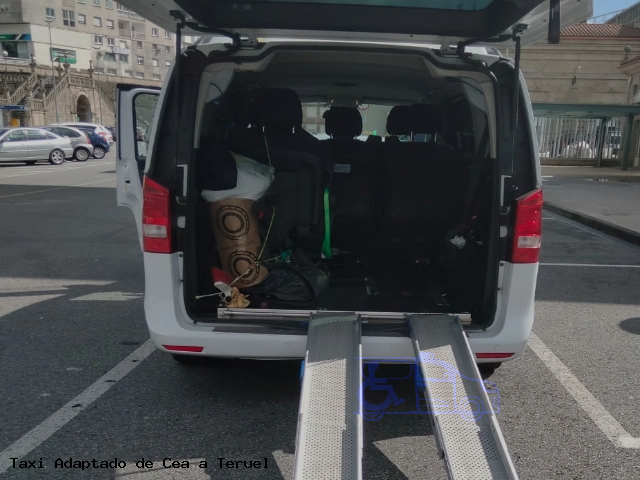 Taxi accesible de Teruel a Cea