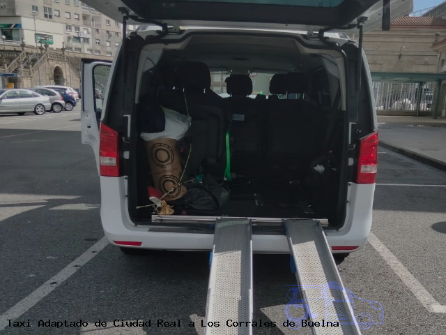 Taxi accesible de Los Corrales de Buelna a Ciudad Real