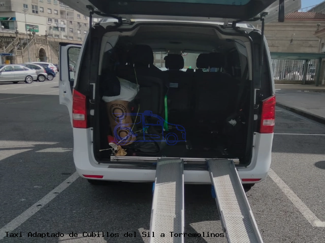 Taxi accesible de Torremolinos a Cubillos del Sil