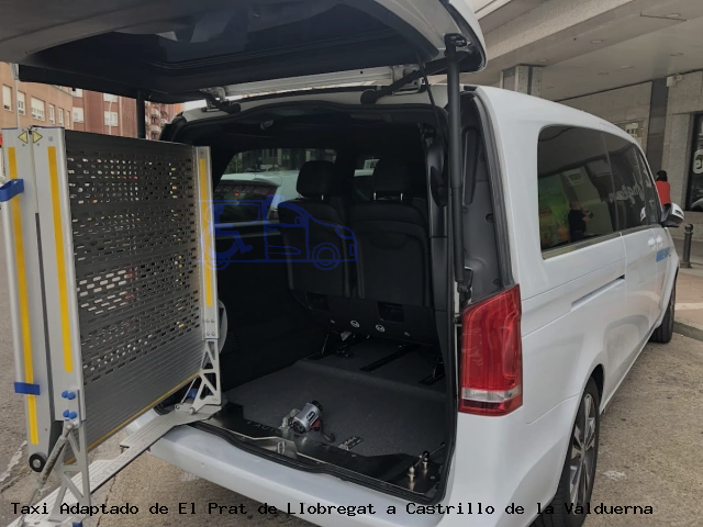 Taxi accesible de Castrillo de la Valduerna a El Prat de Llobregat