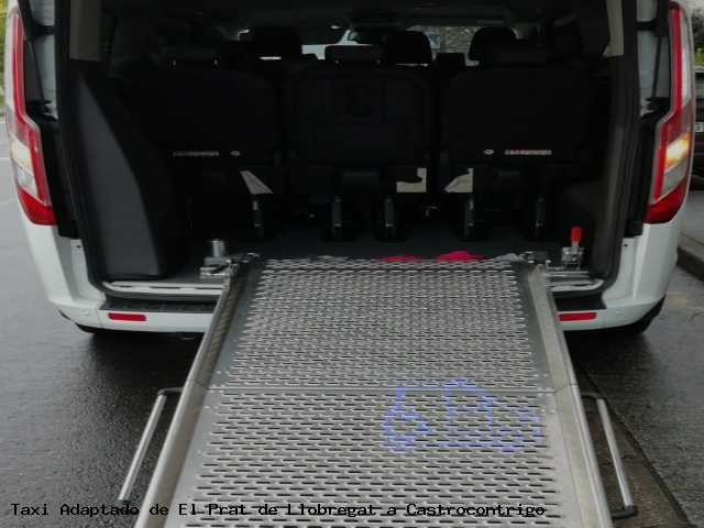 Taxi accesible de Castrocontrigo a El Prat de Llobregat