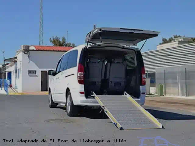 Taxi accesible de Milán a El Prat de Llobregat