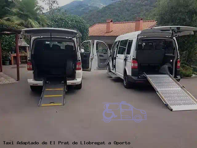 Taxi accesible de Oporto a El Prat de Llobregat