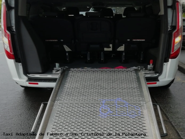 Taxi accesible de San Cristóbal de la Polantera a Fabero