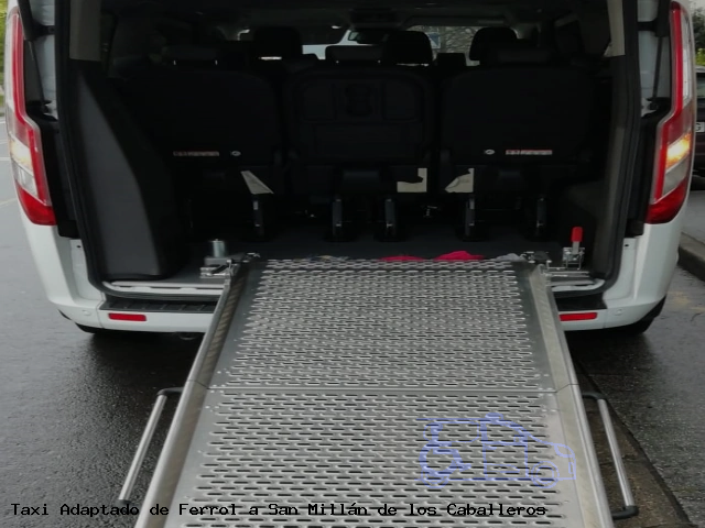 Taxi accesible de San Millán de los Caballeros a Ferrol