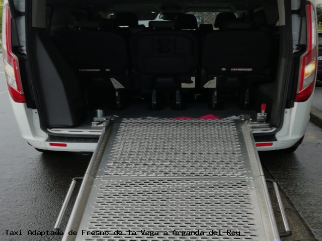 Taxi accesible de Arganda del Rey a Fresno de la Vega