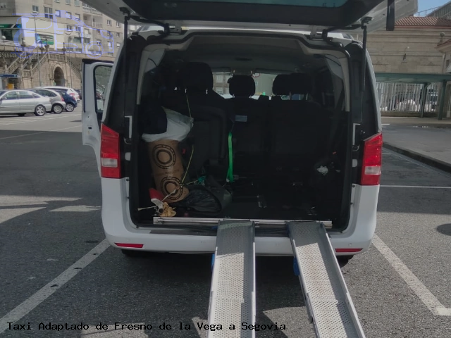Taxi accesible de Segovia a Fresno de la Vega