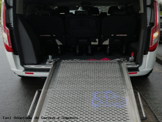 Taxi accesible de Sagunto a Gerona