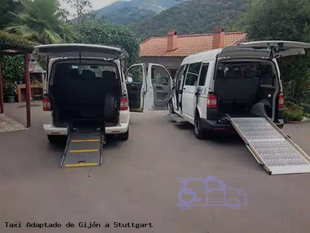 Taxi accesible de Stuttgart a Gijón