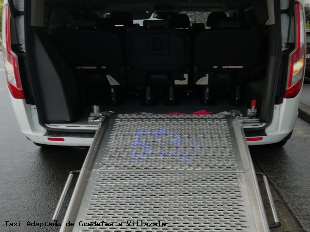 Taxi accesible de Villazala a Gradefes
