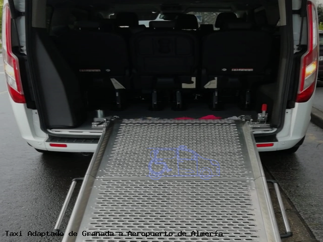 Taxi accesible de Aeropuerto de Almería a Granada