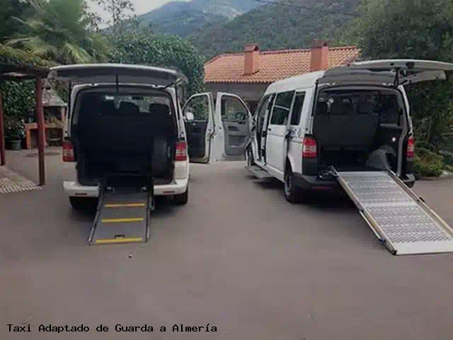 Taxi accesible de Almería a Guarda
