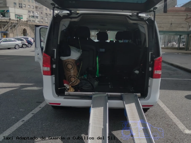 Taxi accesible de Cubillos del Sil a Guarda