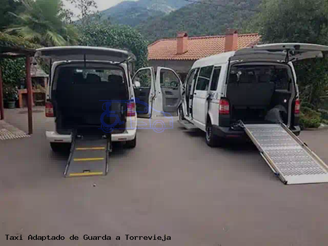 Taxi accesible de Torrevieja a Guarda