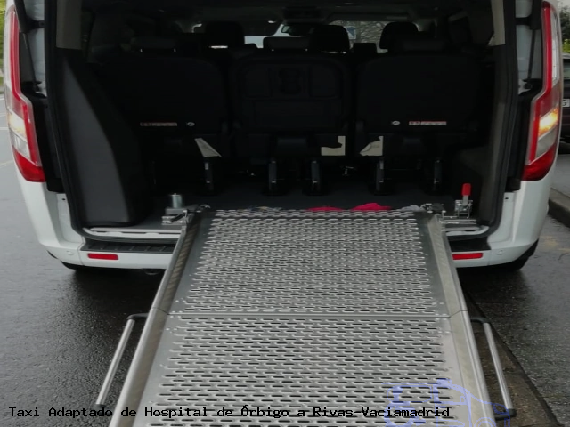 Taxi accesible de Rivas-Vaciamadrid a Hospital de Órbigo