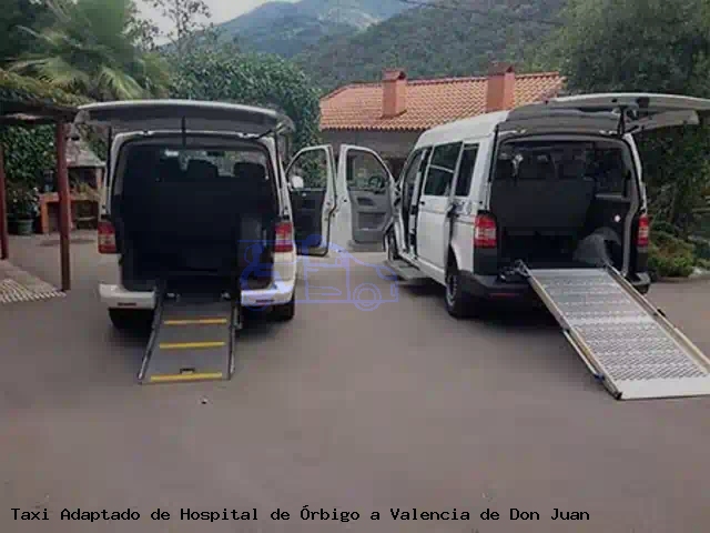 Taxi accesible de Valencia de Don Juan a Hospital de Órbigo