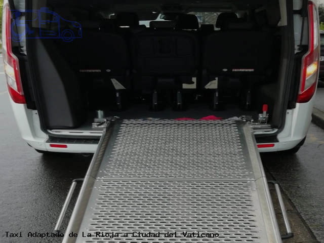 Taxi accesible de Ciudad del Vaticano a La Rioja