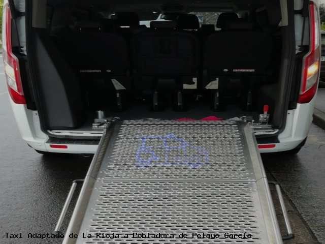 Taxi accesible de Pobladura de Pelayo García a La Rioja