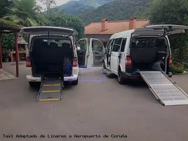 Taxi adaptado de Aeropuerto de Coruña a Linares