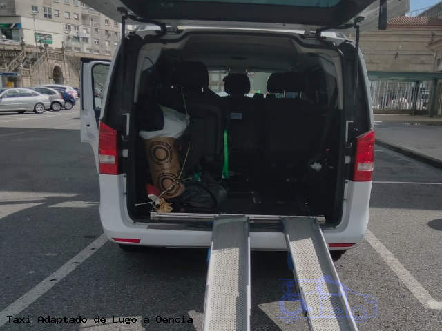 Taxi accesible de Oencia a Lugo
