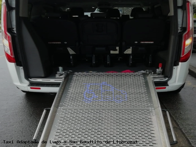 Taxi accesible de San Baudilio de Llobregat a Lugo