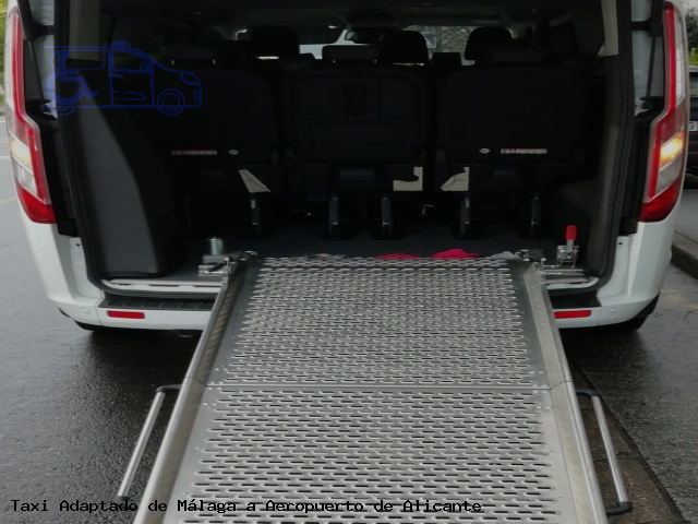 Taxi accesible de Aeropuerto de Alicante a Málaga