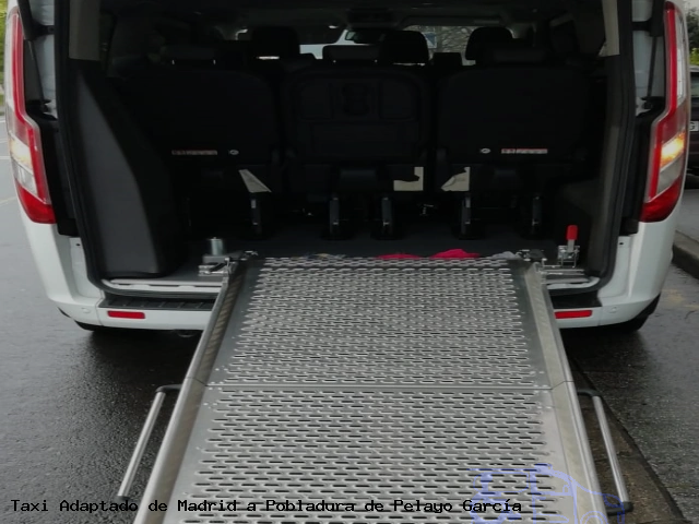 Taxi accesible de Pobladura de Pelayo García a Madrid