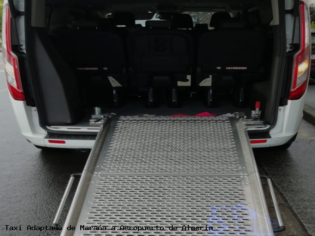 Taxi accesible de Aeropuerto de Almería a Maraña