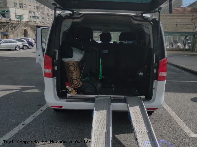 Taxi accesible de Avilés a Maraña