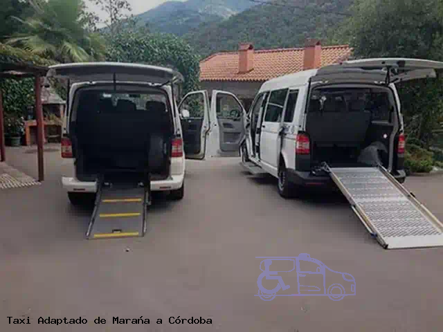 Taxi accesible de Córdoba a Maraña