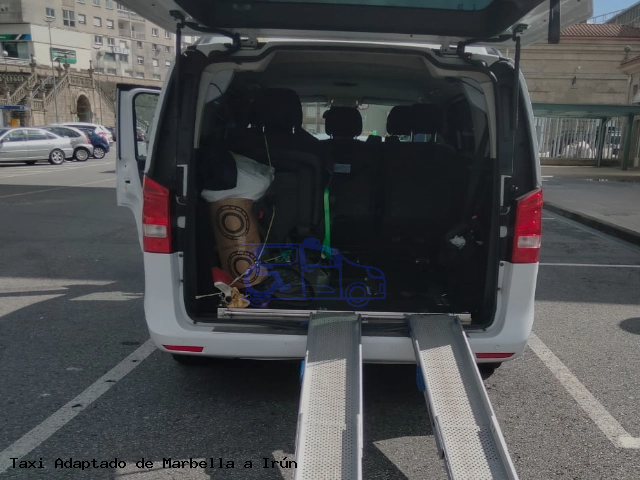 Taxi accesible de Irún a Marbella