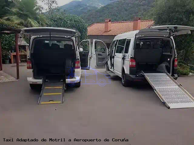 Taxi accesible de Aeropuerto de Coruña a Motril
